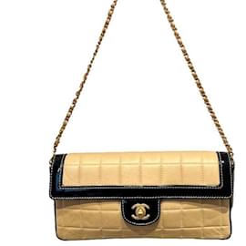 Chanel-Handbags-Black,Beige