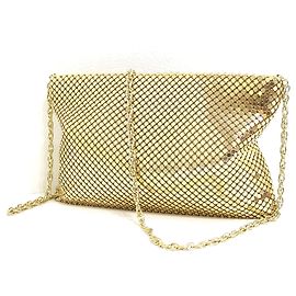 Bolsa de malha dourada Paco Rabanne Dourado
