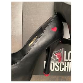 Love Moschino-Heels-Black,Red