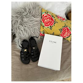 Céline-Triumph Sandals-Black