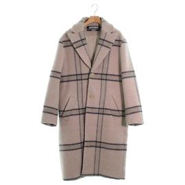 Jacquemus Chester Abrigo Mujer Beige Azul marino