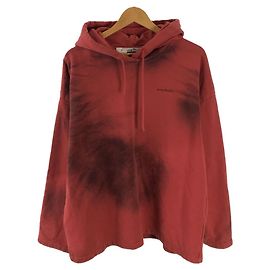 ACNE STUDIOS (Akne) ◆ 20AW / Sprühfarbe / Gummi-Logo / Hoodie / S / Baumwolle / Rot [Herrenbekleidung] Rot