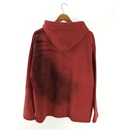 Acne-ACNE STUDIOS (Acne) ◆ 20AW / Spray paint / Rubber logo / Hoodie / S / Cotton / Red [Men's wear]-Red