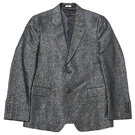 Alexander McQUEEN tailored jacket 19AW size 48 silver tailored jacket men's Silvery