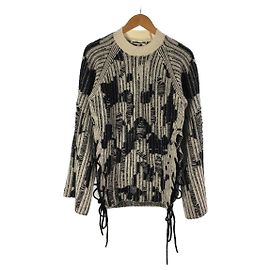 Alexander McQueen ◆ Pullover (dick) / S / Wolle / SCHWARZ [Herrenbekleidung] Schwarz