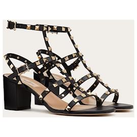 Valentino Garavani-SANDALE ROCKSTUD AVEC BRIDES 60MM-Noir