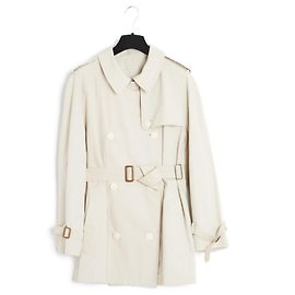Hermès GABARDINA DE ALGODÓN BEIGE MARGIELA ES38 Beige