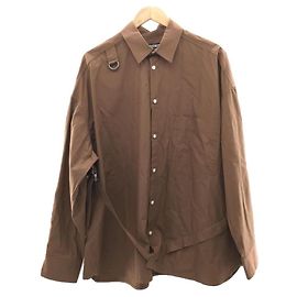 JACQUEMUS Maglia a maniche lunghe / 48 / cotone / BRW / LA CHEMISE BANANE Marrone