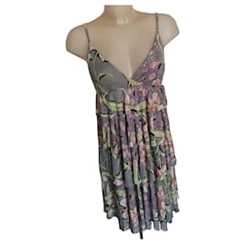 Etro-Etro Jersey-Kleid mit Blumenmuster-Mehrfarben 