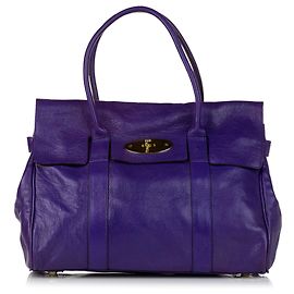Mulberry Lila Bayswater-Leder-Einkaufstasche Lila