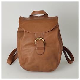 Coach-Coach unisex backpack in brown leather-Brown