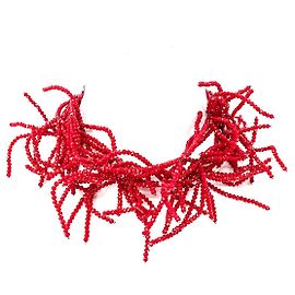 Collana girocollo Brunello Cucinelli in cristalli rossi Rosso
