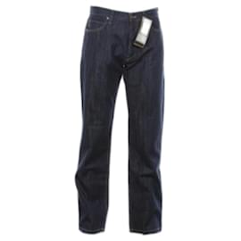Kenzo-Homme Straight Leg Regular Fit Blue Denim Cotton Jeans-Blue