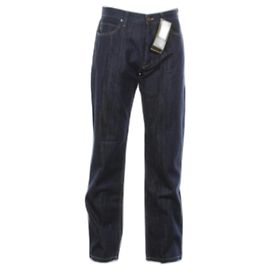 Kenzo Jeans Homme Straight Leg Regular Fit Azul Denim Algodão Azul