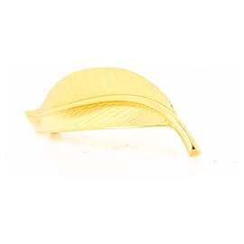 Broche Dior Leaf Dourado Dourado