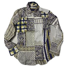 Etro camicia verde multicolor paisley Multicolore Verde