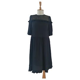 Robe noire Baum und Pferdgarten en viscose Taille 36 Noir