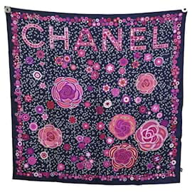 Chanel-Seiden Schals-Mehrfarben