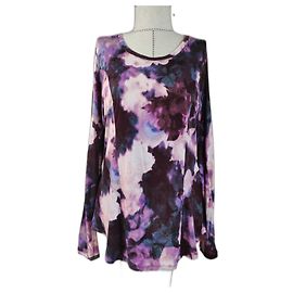 Camicetta Vera Wang Simply a Manica Lunga in Raion Multicolore