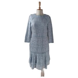 Vestido de encaje azul Ralph Lauren Azul