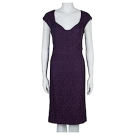 Diane Von Furstenberg-DvF Katrina lace dress in burgundy/purple-Purple