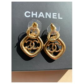 Chanel-Boucles d'oreilles-Blanc
