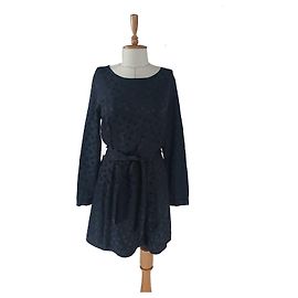 SéZane Schwarzes Seidenkleid Größe 42 Schwarz