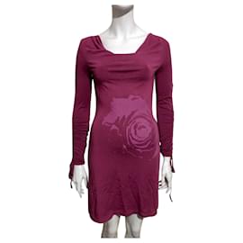Red Valentino-Dress with rucheting on the sleeves, Red valentino-Pink,Purple