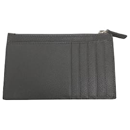 Balenciaga-*Balenciaga Coin Case Logo Card Case Leather Greige Men's BALENCIAGA-Grey