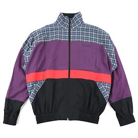 *BALENCIAGA 18AW Popeline Check Giacca della tuta da uomo Multi Multicolore