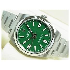 Rolex-Rolex Oyster Perpetual 41 Green Dial 124300 '22 purchased Mens-Silvery
