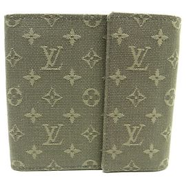 WALLET LOUIS VUITTON MONOGRAM CANVAS MINI LIN M92440 WALLET CURRENCY Khaki