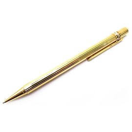 CANETA ESFERA TRINITY CARTIER EM PLACA DOURADA + CAIXA ESFERA DOURADA Dourado