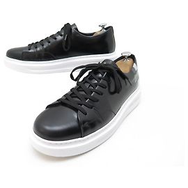 LOUIS VUITTON SCHUHE BEVERLY HILLS SNEAKERS 7 41 SCHWARZE LACKLEDERSCHUHE Schwarz