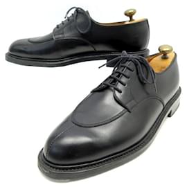 JM Weston-JM WESTON DERBY HALF HUNTING SHOES 598 7.5C 41.5 BLACK LEATHER PRINT-Black