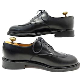 JM Weston-JM WESTON DERBY HALF HUNTING SHOES 598 7.5C 41.5 BLACK LEATHER PRINT-Black