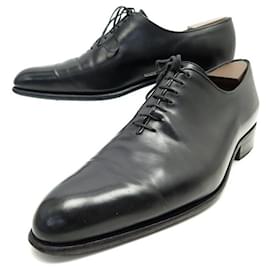 JM Weston-JM WESTON RICHELIEU ONE CUT CYCLING SHOES 402 9D 43 BLACK LEATHER SHOES-Black