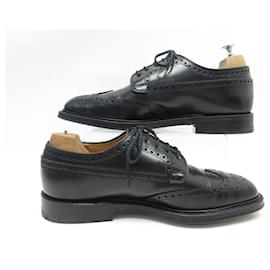 Church's-CHURCH'S GRAFTON DERBY TRIPLE SOLE SHOES 8g 42 WIDE LEATHER SHOES-Black
