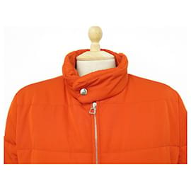 Hermès-NEW HERMES COAT DOWN JOCKEY M 48 ORANGE NEW JACKET COAT-Orange