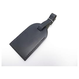 Louis Vuitton-NEW LOUIS VUITTON ADDRESS HOLDER IN BLACK LEATHER FOR NEW KEEPALL TRAVEL BAG-Black