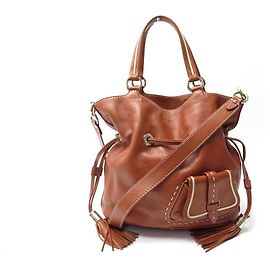 LANCEL PREMIER FLIRT M A BOLSA02174 BOLSA BALDE DE OMBRO DE COURO MARROM Marrom