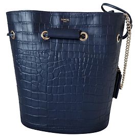 Borsa a secchiello grande Le Huit blu navy Lancel Blu navy