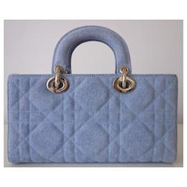 Dior-Dior Lady D'Joy denim bag-Blue