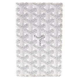 Goyard Porte-carnet de notes à deux volets blanc Goyardine Blanc