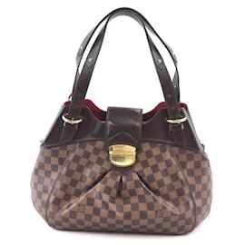 Louis Vuitton-Louis Vuitton Sistina GM Damier Ébène Canvas-Brown