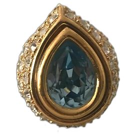 Yves Saint Laurent Anelli Blu Gold hardware