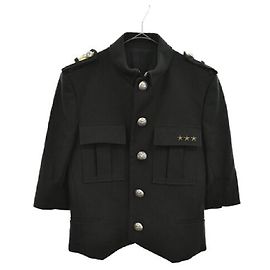 *BALMAIN (balmain) 3 giacca di cotone stella Napoleone nera Nero