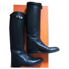 Hermès Jumping boots 38 1/2 Black