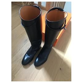 Hermès-Jumping boots 38 1/2-Black