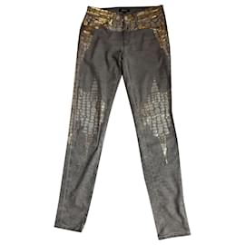 Just Cavalli-Un pantalon, leggings-Gris